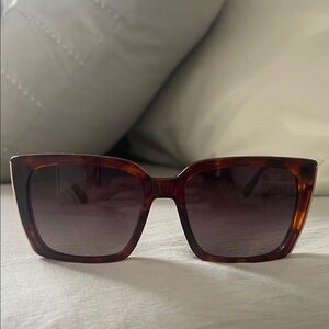 Quay Australia Brown Square Sunglasses